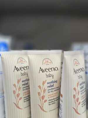 aveeno baby soothing relief emollient cream for dry, sensitive skin 150ml