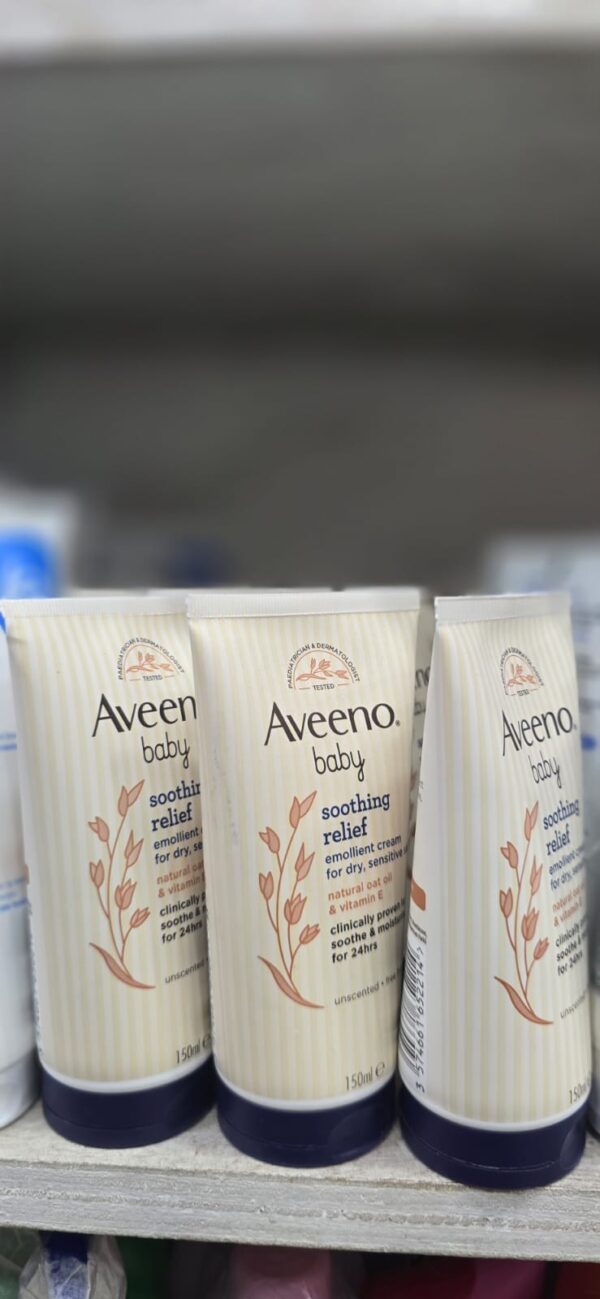 aveeno baby soothing relief emollient cream for dry, sensitive skin 150ml
