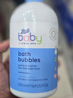 boots baby bath bubbles gentle & mild for tear free bath time mild formula 500 ml