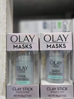 olay masks shine control clay stick
