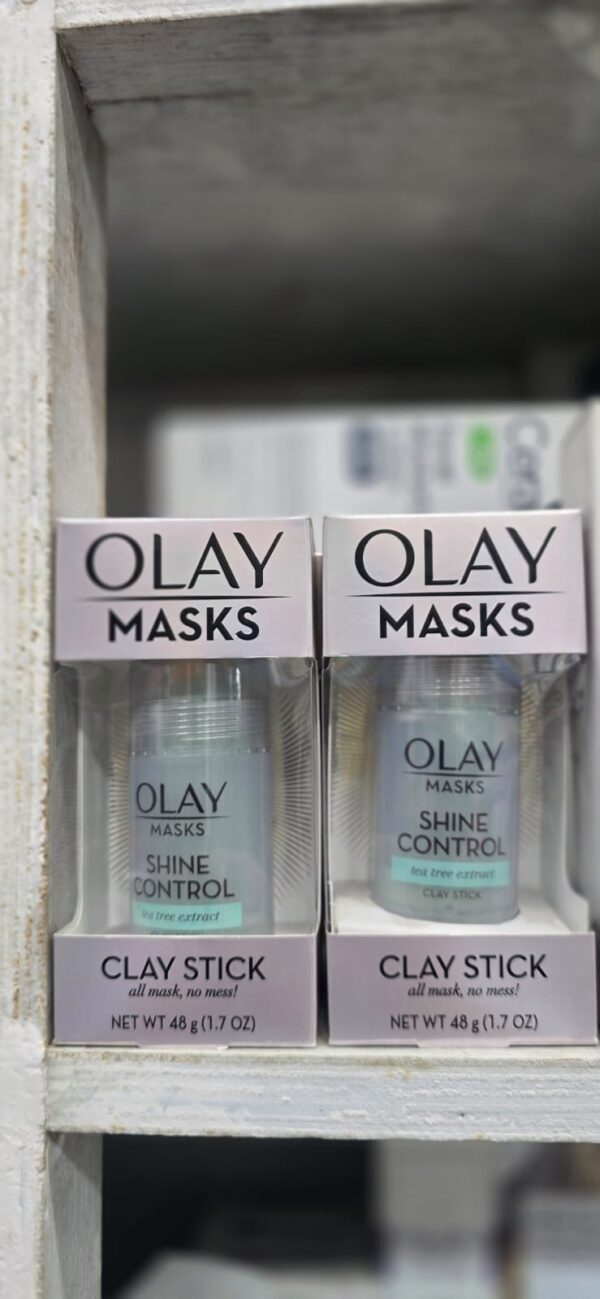 olay masks shine control clay stick